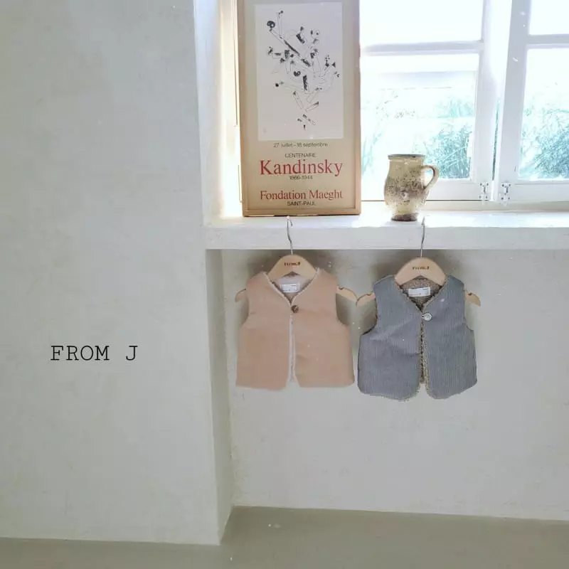 From J - Korean Baby Fashion - #babyootd - Rib Fleece Vest - 12