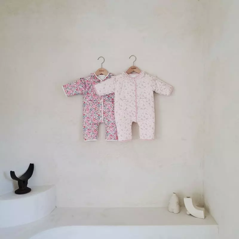 From J - Korean Baby Fashion - #babyootd - Frill Flower Bodysuit - 8
