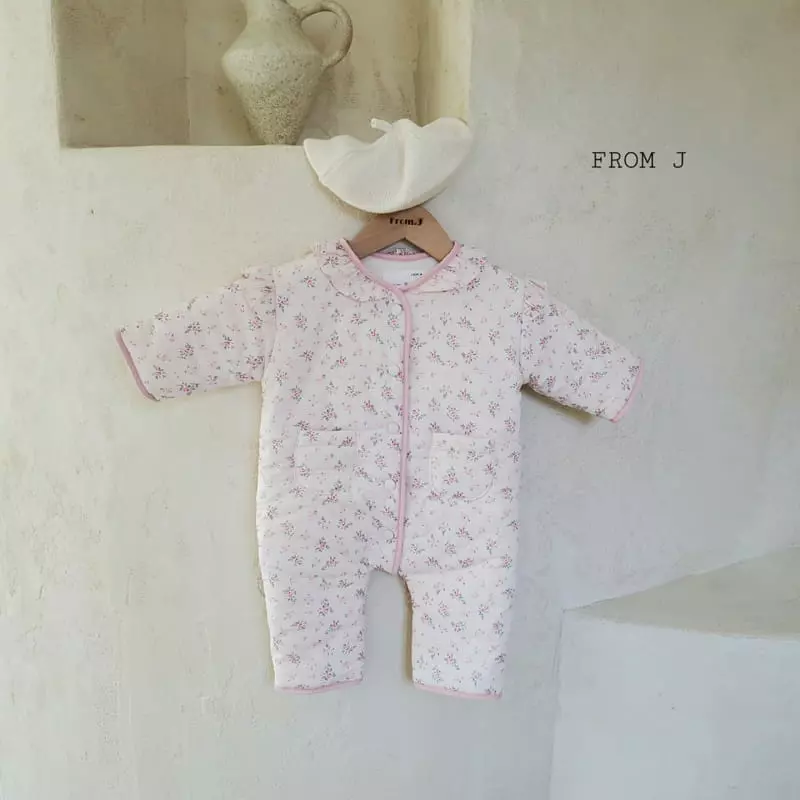 From J - Korean Baby Fashion - #babyoutfit - Frill Flower Bodysuit - 9