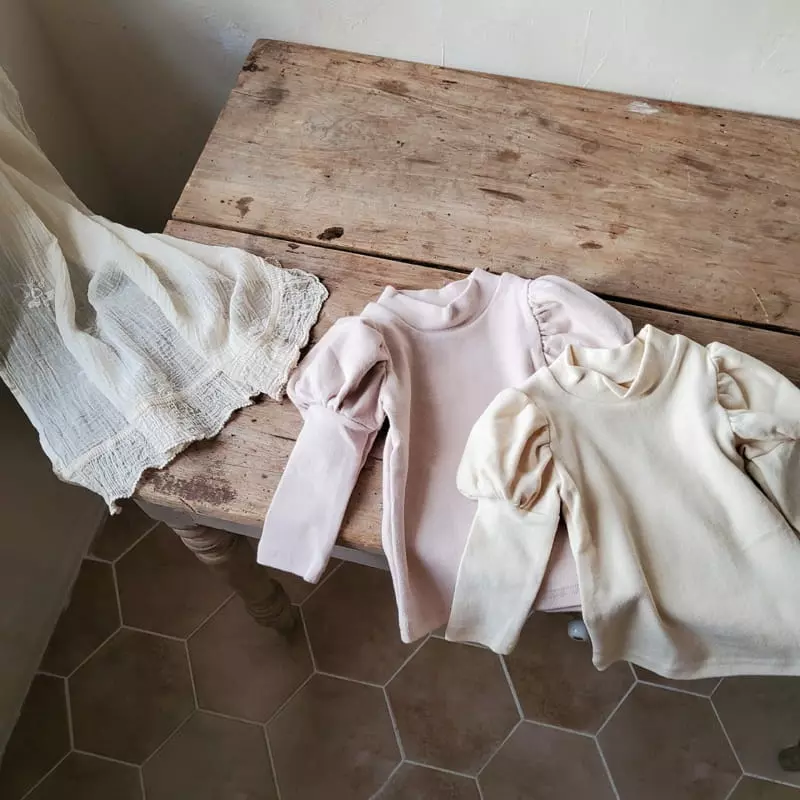 From J - Korean Baby Fashion - #babyoutfit - Bebe Shirring Tee - 3