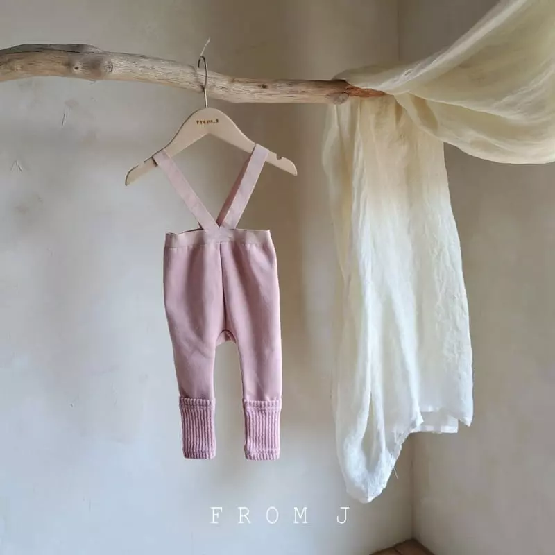 From J - Korean Baby Fashion - #babyoutfit - Piping Dungarees Leggings - 2