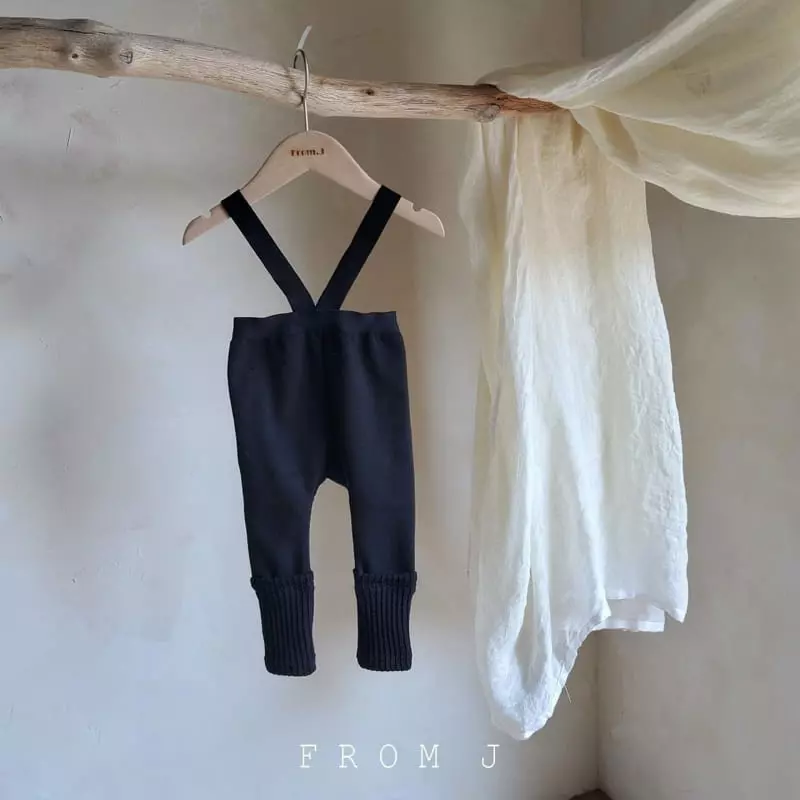 From J - Korean Baby Fashion - #babywear - Piping Dungarees Leggings - 4