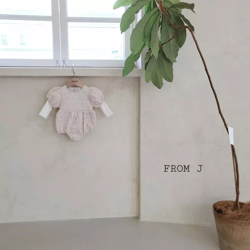From J - Korean Baby Fashion - #smilingbaby - Heart Quilting Bodysuit