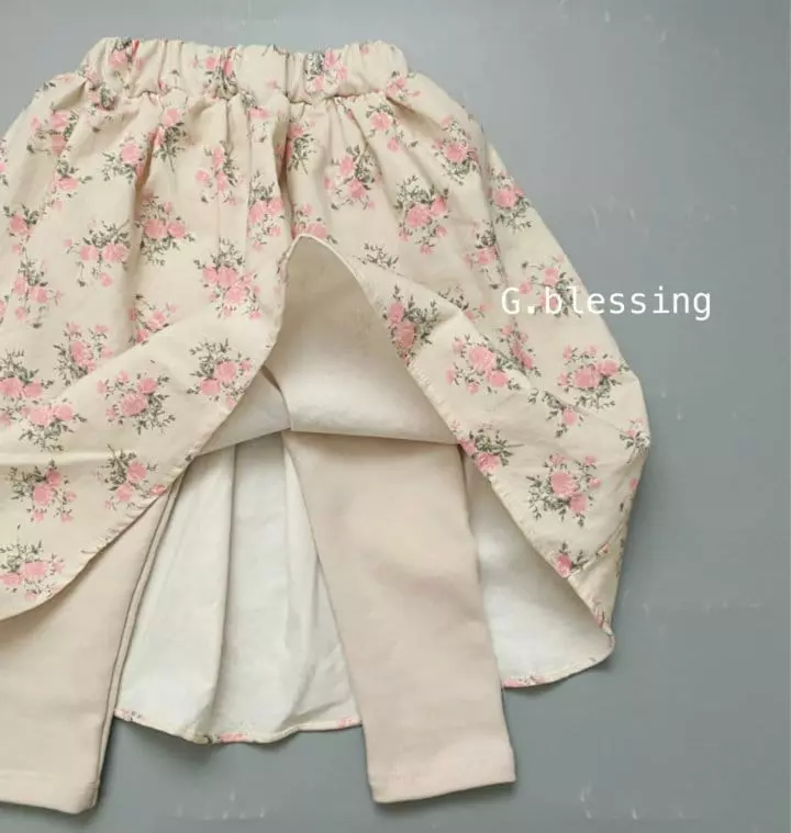 G Blessing - Korean Children Fashion - #childofig - Flower Leggings - 2