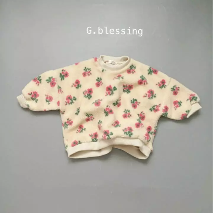 G Blessing - Korean Children Fashion - #childofig - Flower Dumble Sweatshirt