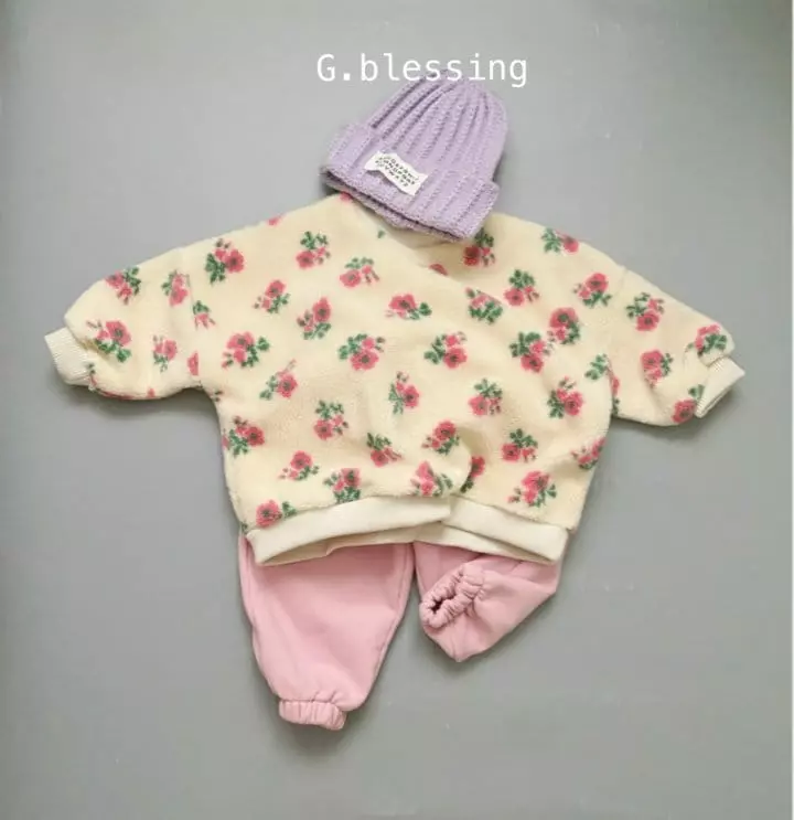 G Blessing - Korean Children Fashion - #kidsshorts - Flower Dumble Sweatshirt - 6