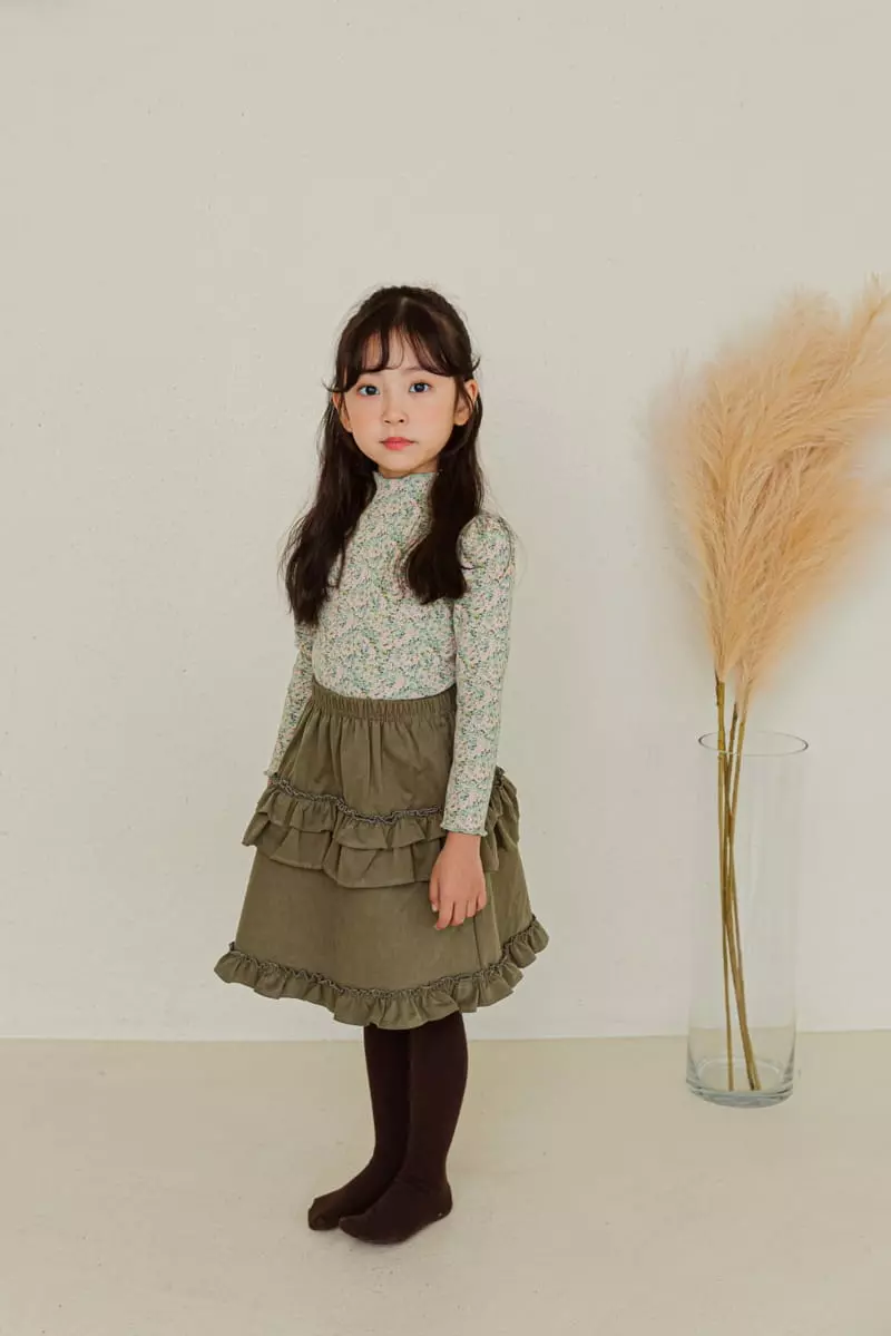 Ggomare - Korean Children Fashion - #childrensboutique - Sage Skirt - 7