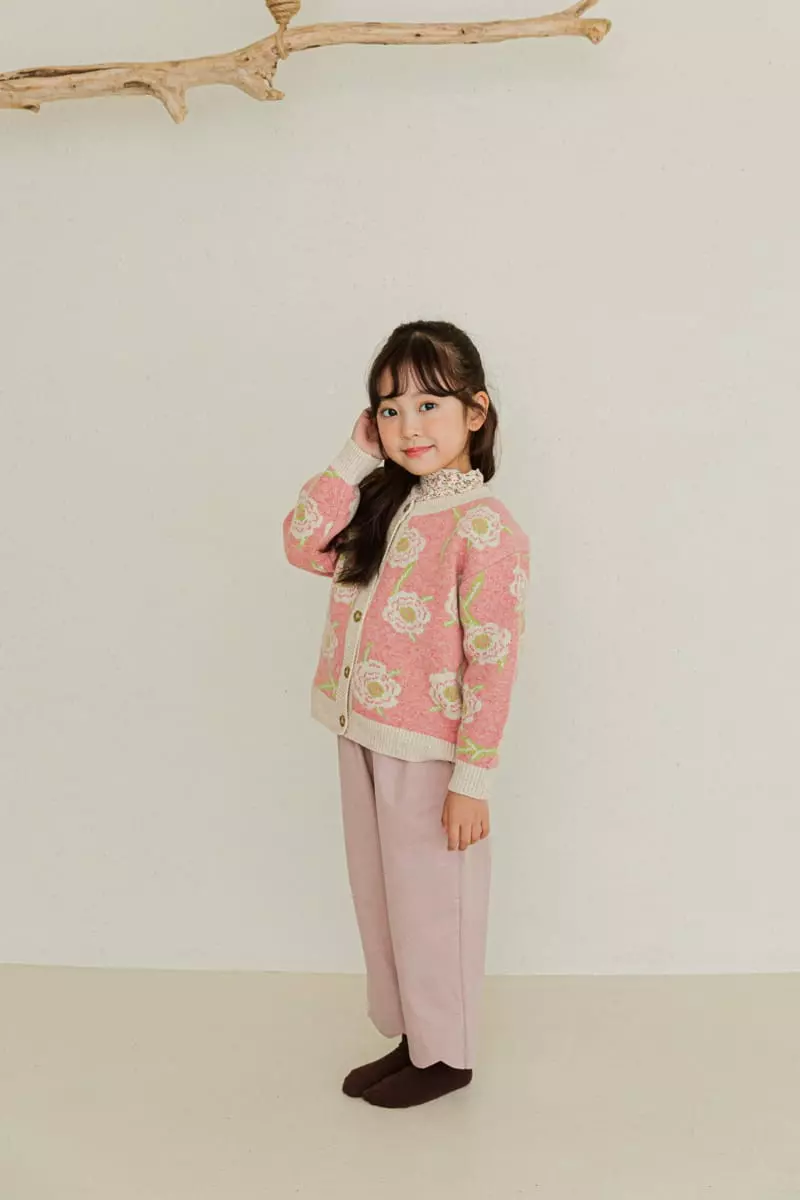 Ggomare - Korean Children Fashion - #childrensboutique - Flower Cardigan - 12