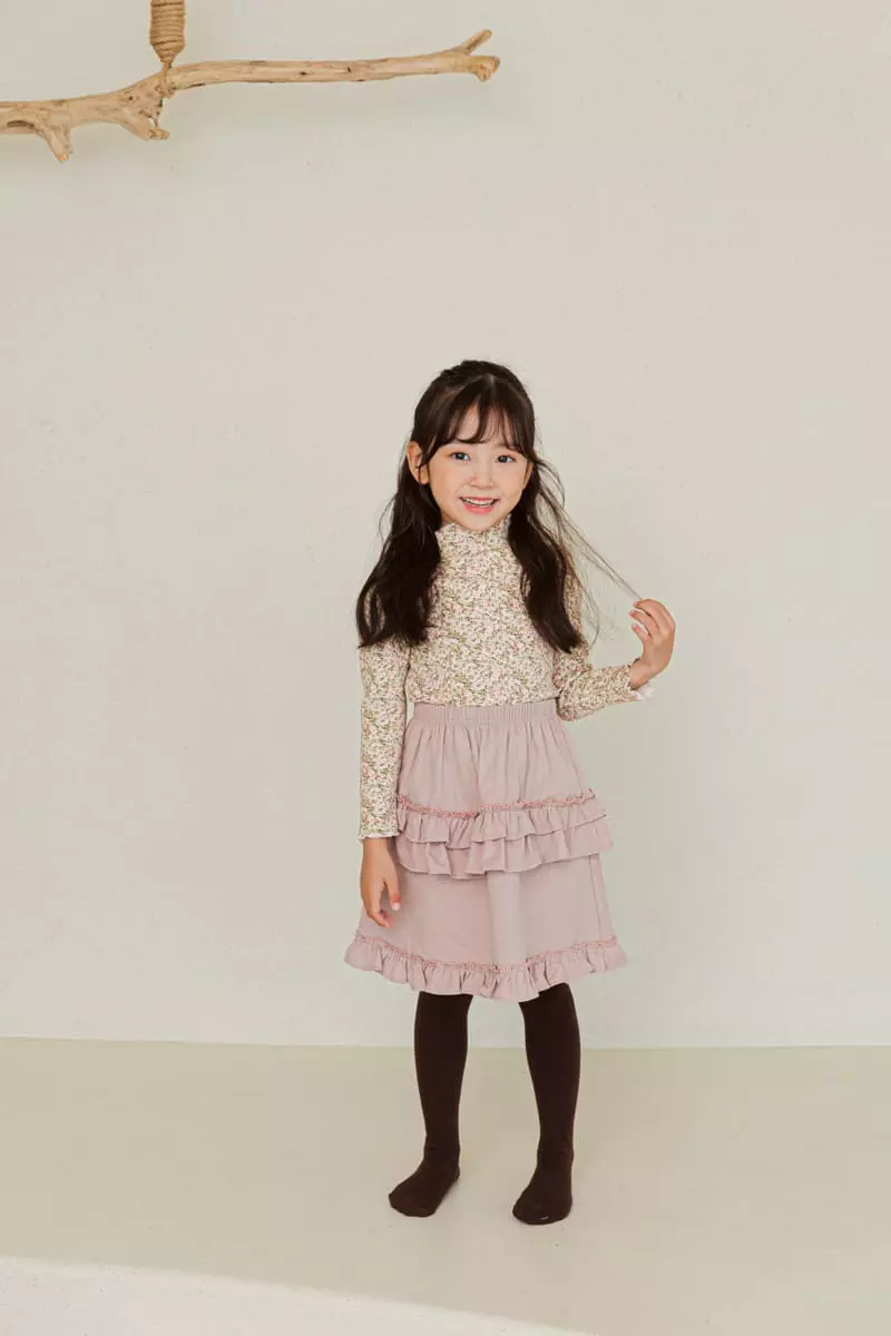Ggomare - Korean Children Fashion - #designkidswear - D Rose Puff Tee