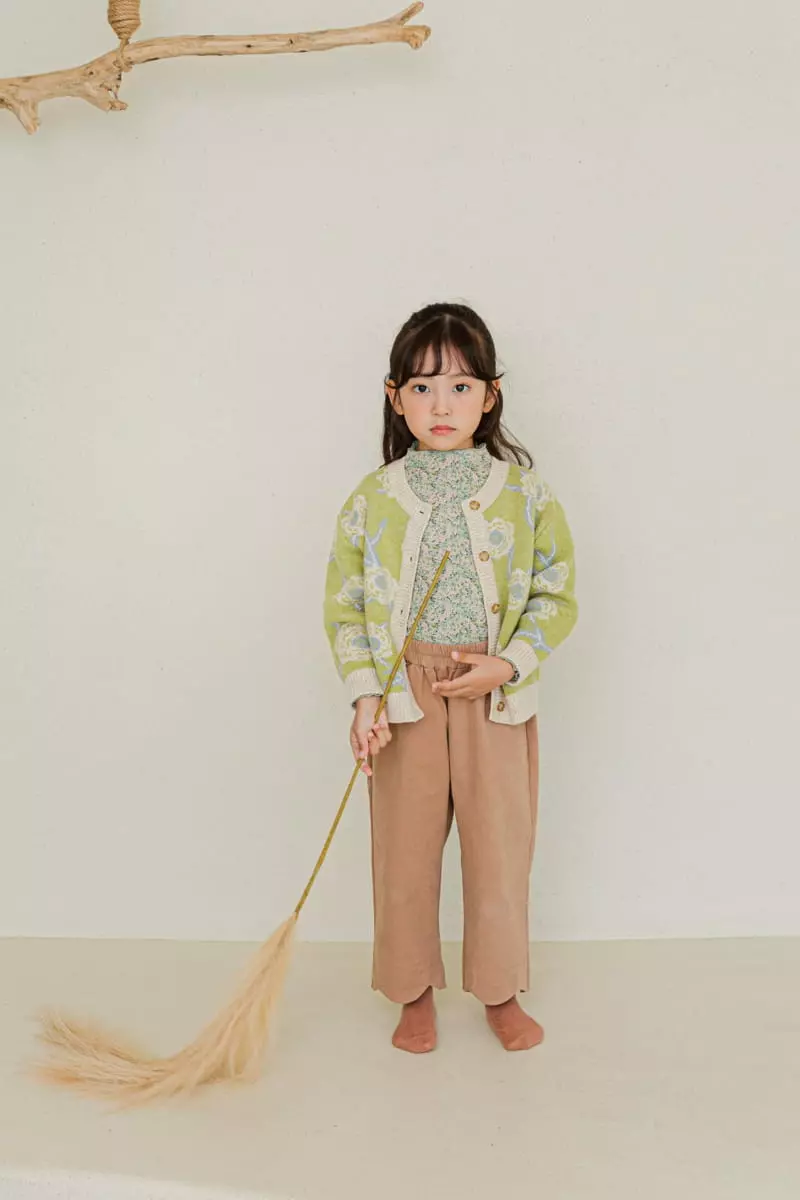 Ggomare - Korean Children Fashion - #kidzfashiontrend - Flower Cardigan - 2
