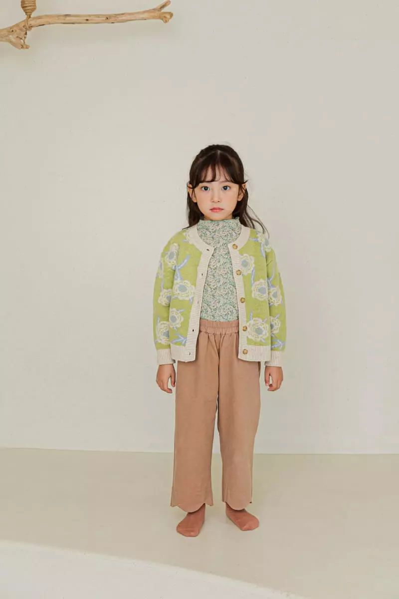 Ggomare - Korean Children Fashion - #minifashionista - Flower Cardigan - 6