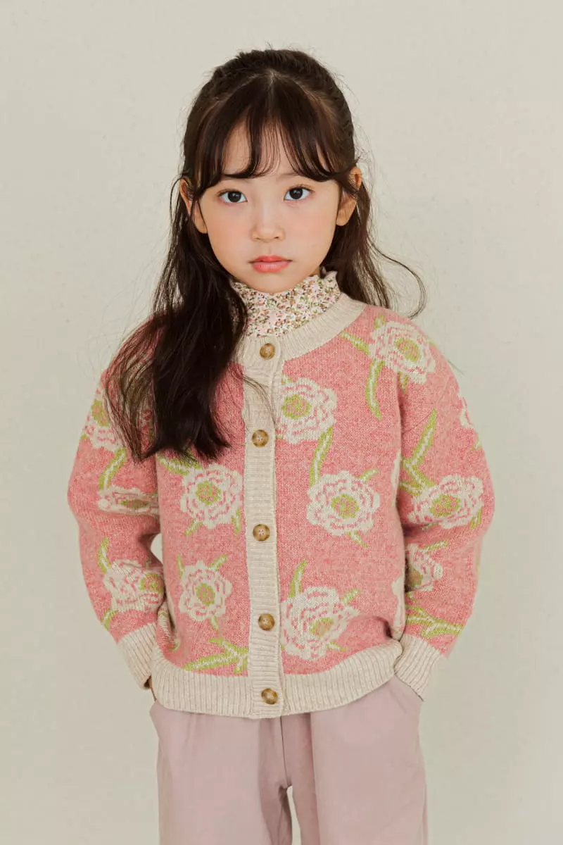 Ggomare - Korean Children Fashion - #todddlerfashion - Flower Cardigan - 8