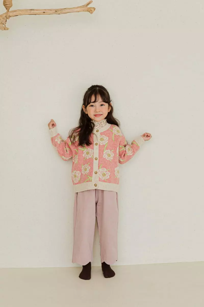 Ggomare - Korean Children Fashion - #toddlerclothing - Flower Cardigan - 9