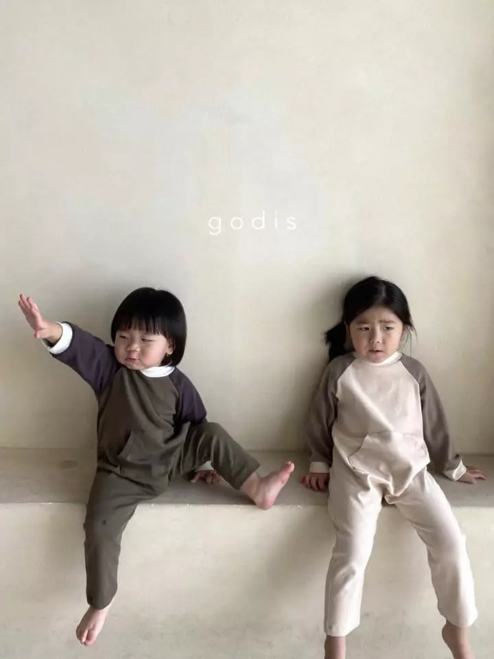Godis - Korean Children Fashion - #designkidswear - Raglan Bodysuit - 3