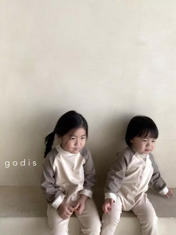 Godis - Korean Children Fashion - #kidsshorts - Raglan Bodysuit - 6
