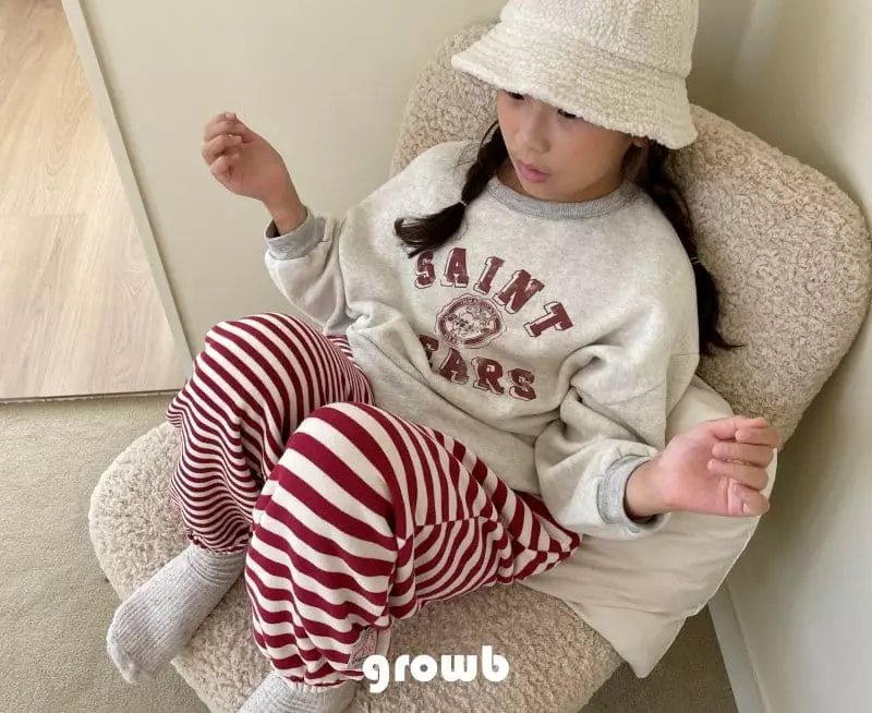 Grow B - Korean Children Fashion - #childofig - Saint Fleece Sweatshirt - 7
