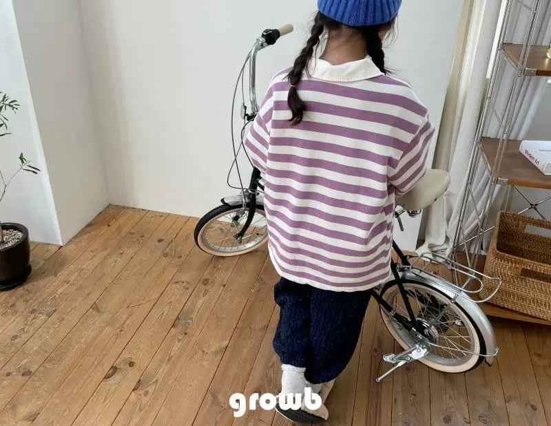 Grow B - Korean Children Fashion - #designkidswear - Number Collar Tee - 8