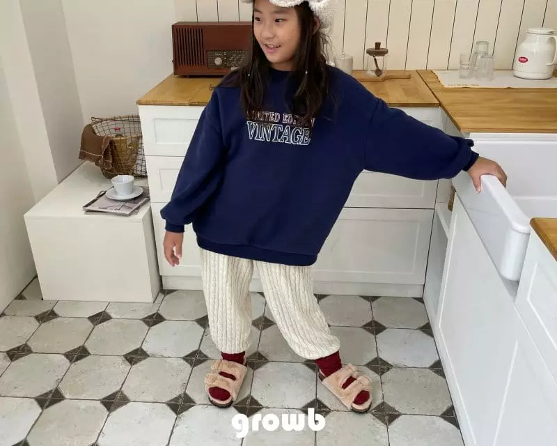 Grow B - Korean Children Fashion - #discoveringself - Twist Knit Pants - 6