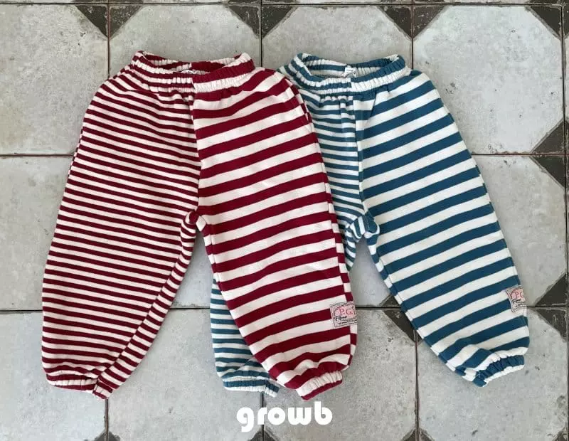 Grow B - Korean Children Fashion - #fashionkids - Rope Fleece Pants - 9