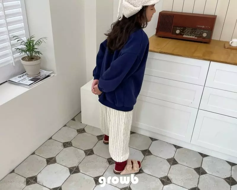 Grow B - Korean Children Fashion - #fashionkids - Twist Knit Pants - 7