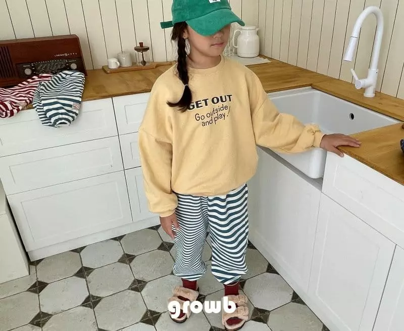 Grow B - Korean Children Fashion - #kidsstore - Rope Fleece Pants - 11