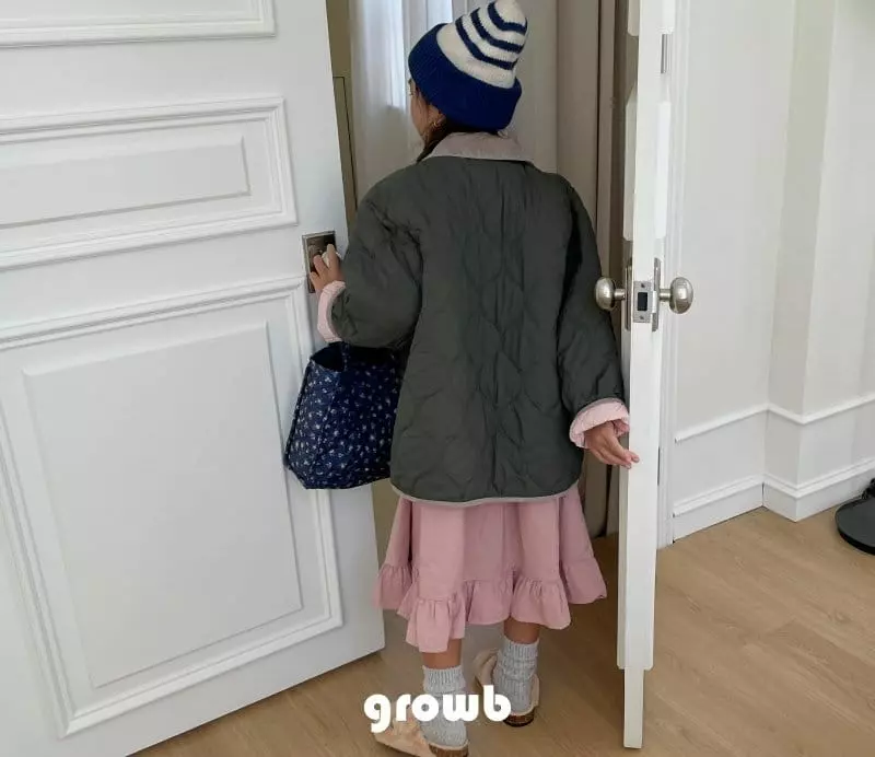 Grow B - Korean Children Fashion - #magicofchildhood - Mild Quilting Jumper - 6