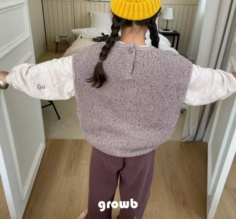 Grow B - Korean Children Fashion - #minifashionista - Kitch Knit Vest - 6