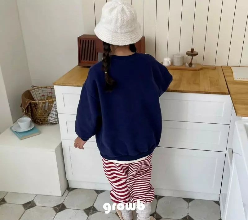 Grow B - Korean Children Fashion - #minifashionista - Vintahe Fleece Sweatshirt - 3