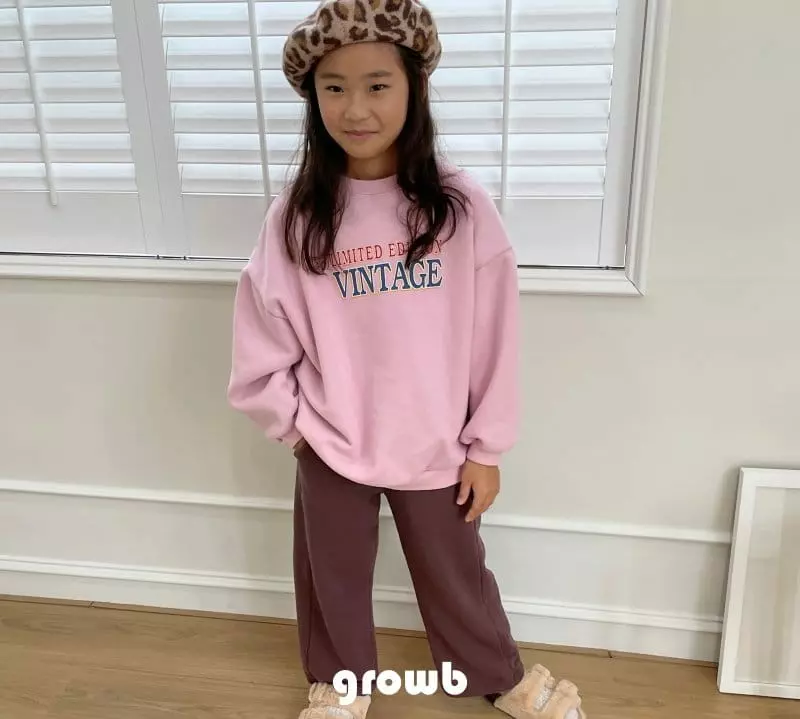 Grow B - Korean Children Fashion - #minifashionista - Vintahe Fleece Sweatshirt - 4