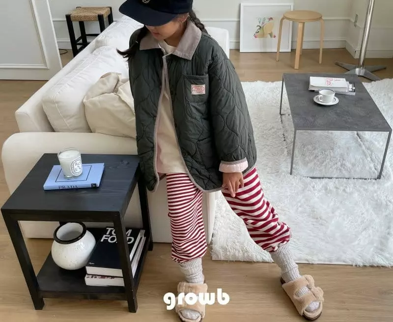 Grow B - Korean Children Fashion - #toddlerclothing - Rope Fleece Pants - 4
