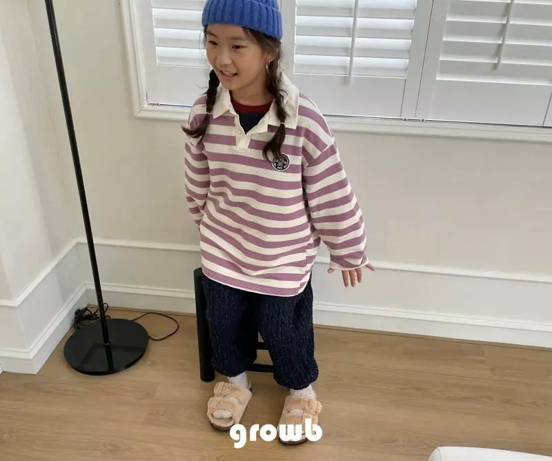 Grow B - Korean Children Fashion - #todddlerfashion - Number Collar Tee - 3