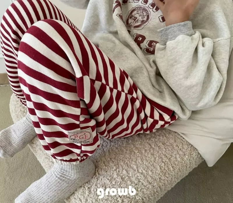 Grow B - Korean Children Fashion - #todddlerfashion - Rope Fleece Pants - 2