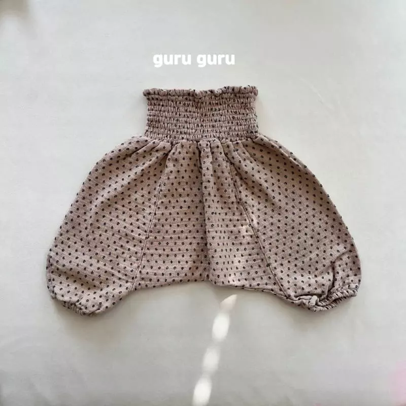 Guru Guru - Korean Baby Fashion - #babyboutique - Smocked Big Baggy Pants - 5