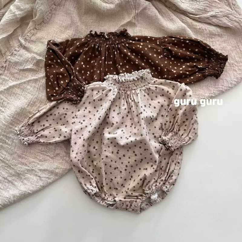 Guru Guru - Korean Baby Fashion - #babygirlfashion - Berry Bodysuit - 8