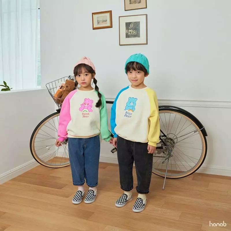 Hanab - Korean Children Fashion - #childrensboutique - Color Bear Sweatshirt