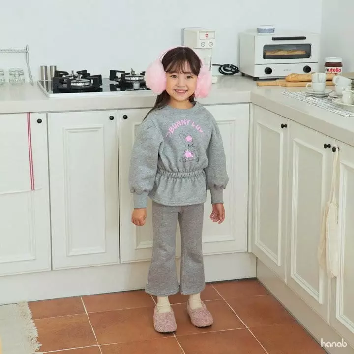 Hanab - Korean Children Fashion - #childrensboutique - Barnie Love Top Bottom Set - 4