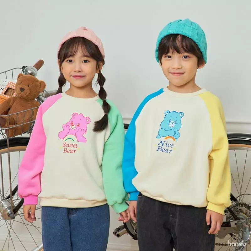 Hanab - Korean Children Fashion - #discoveringself - Color Bear Sweatshirt - 3