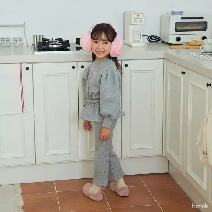 Hanab - Korean Children Fashion - #fashionkids - Barnie Love Top Bottom Set - 6