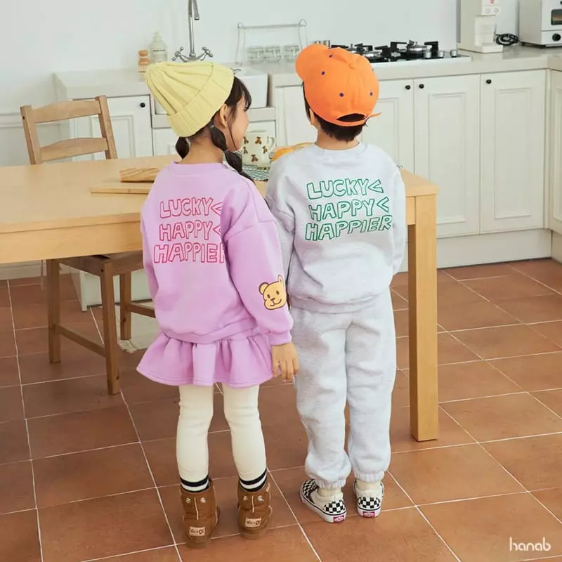 Hanab - Korean Children Fashion - #fashionkids - Happy Bear Top Bottom Set - 5