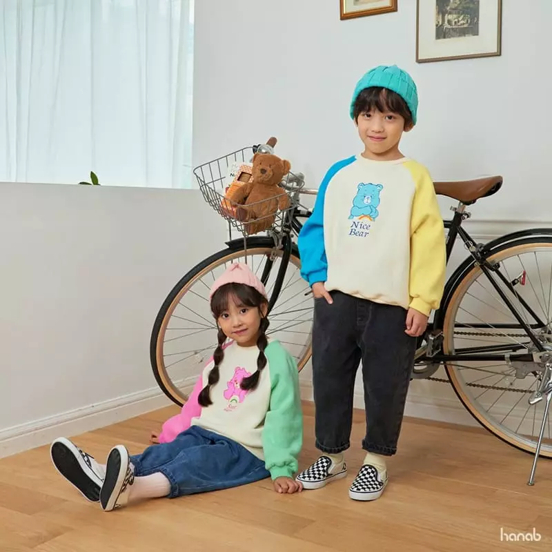 Hanab - Korean Children Fashion - #discoveringself - Color Bear Sweatshirt - 4