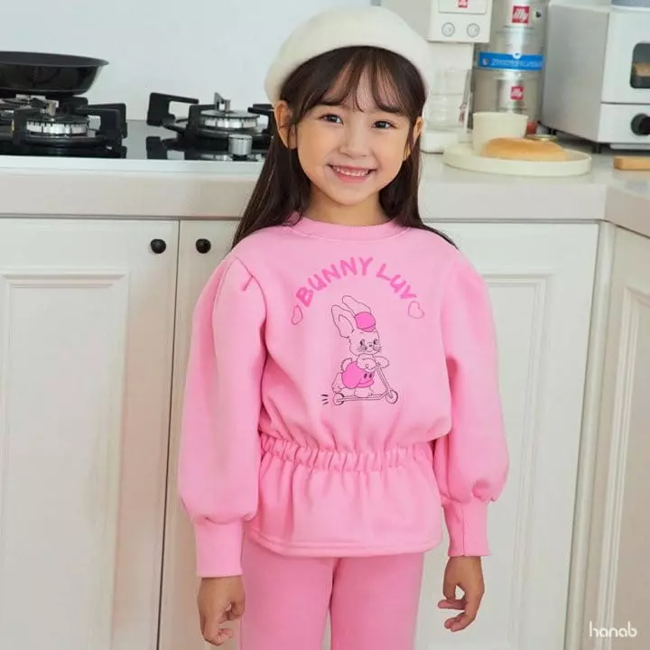 Hanab - Korean Children Fashion - #kidsshorts - Barnie Love Top Bottom Set - 7