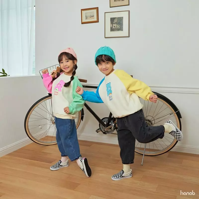 Hanab - Korean Children Fashion - #kidsshorts - Color Bear Sweatshirt - 5