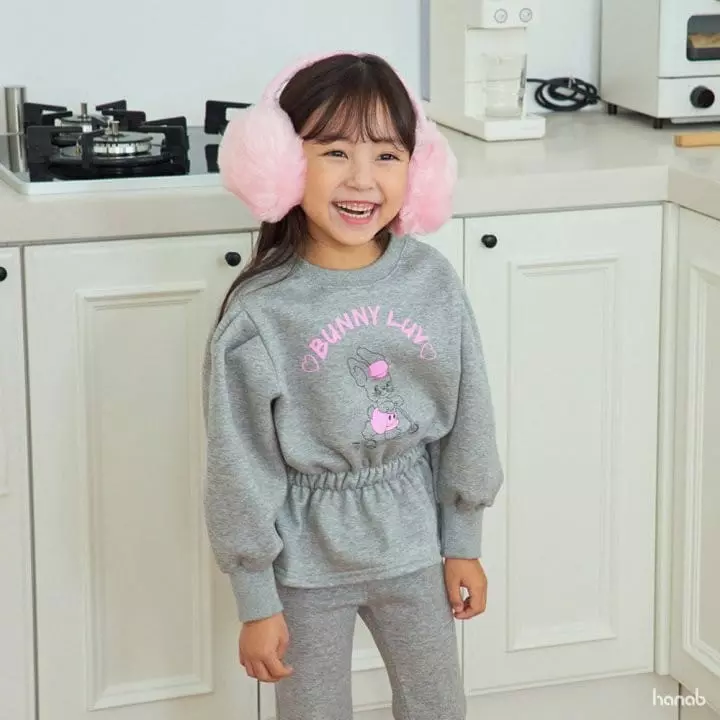 Hanab - Korean Children Fashion - #kidsstore - Barnie Love Top Bottom Set - 8