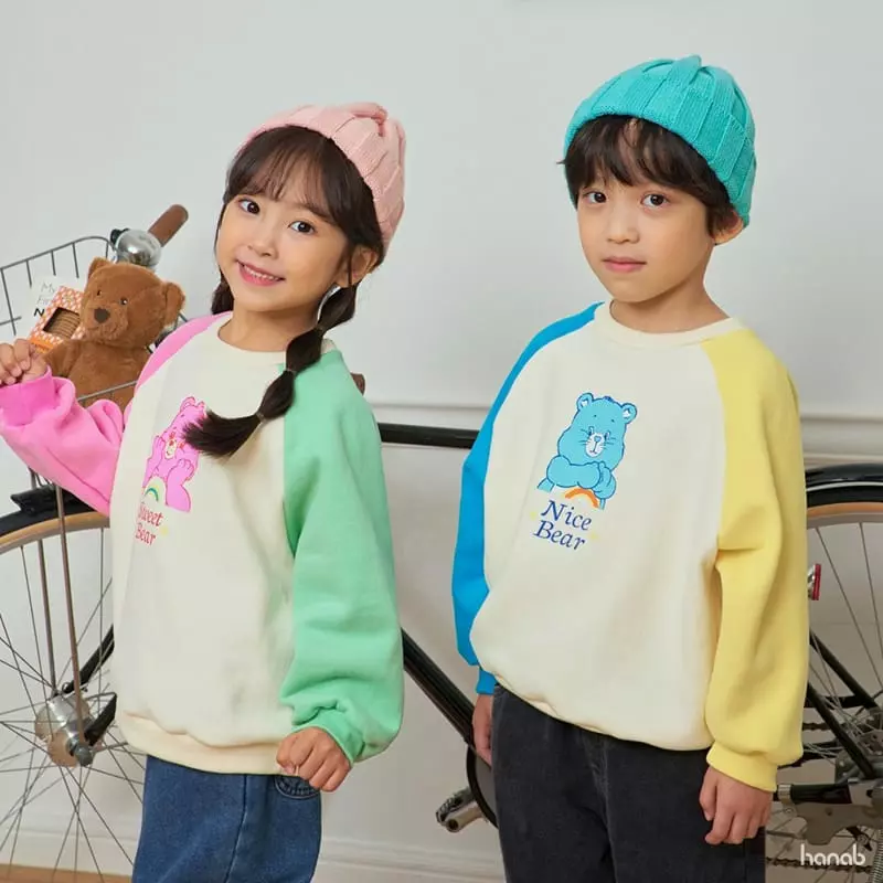 Hanab - Korean Children Fashion - #kidzfashiontrend - Color Bear Sweatshirt - 7