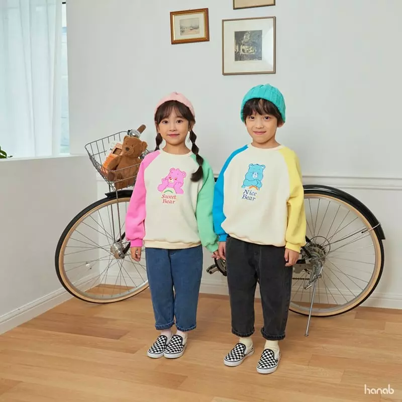 Hanab - Korean Children Fashion - #littlefashionista - Color Bear Sweatshirt - 9