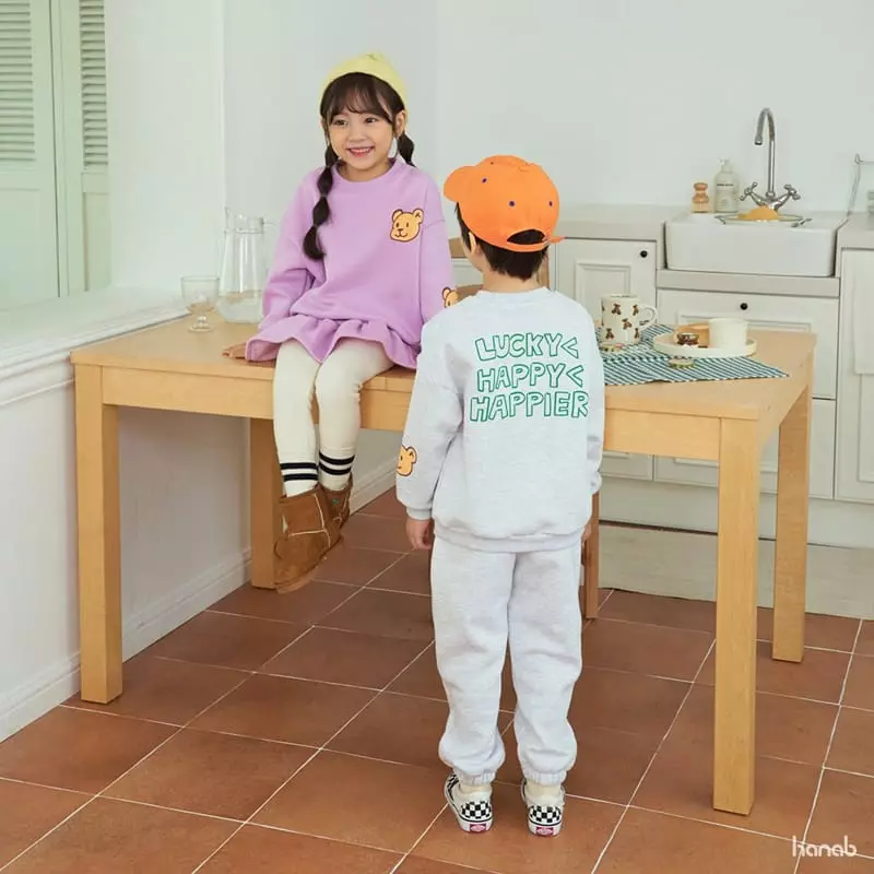 Hanab - Korean Children Fashion - #magicofchildhood - Happy Bear Top Bottom Set - 11