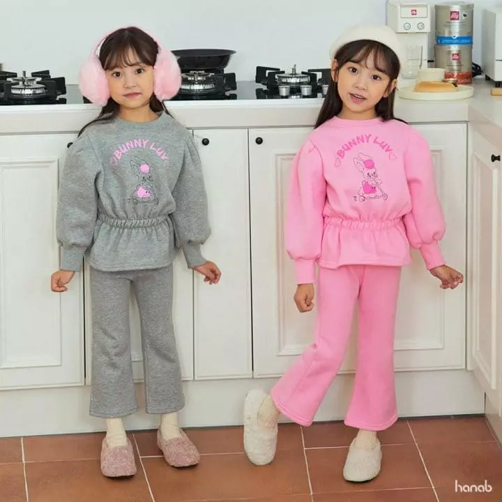 Hanab - Korean Children Fashion - #stylishchildhood - Barnie Love Top Bottom Set