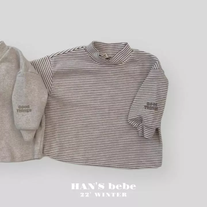 Han's - Korean Baby Fashion - #babyboutique - Bebe Thinks Half Turtleneck Tee - 8