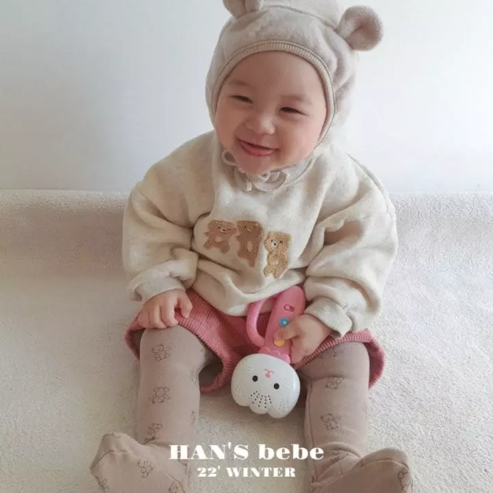 Han's - Korean Baby Fashion - #babyboutique - Bebe Teddy Bear Leggings - 3