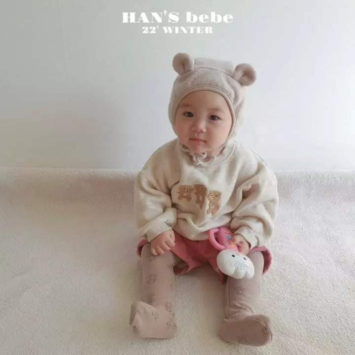 Han's - Korean Baby Fashion - #babyboutique - Bebe Teddy Bear Leggings - 4